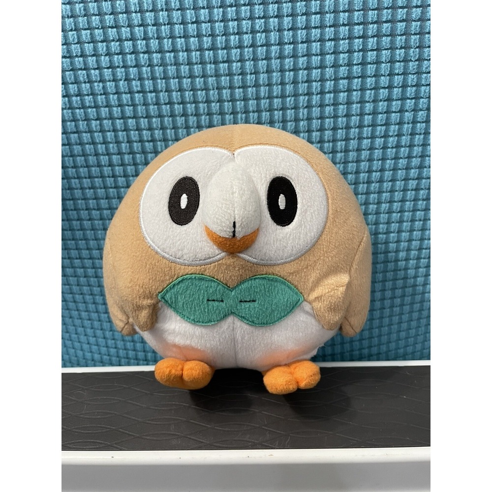 Pokemon Rowlet Stuffed Plush Animal Toy 2017 TOMY 6" Sun Moon